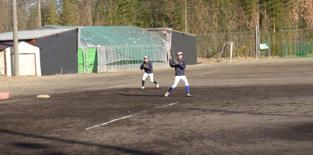 野球部の練習風景